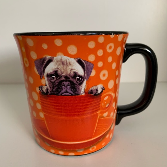 Keith Kimberlin Pug Puppy In A Cup Mug - Picture 1 of 5